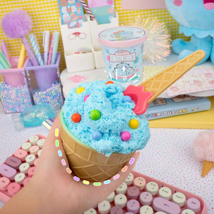 Kawaii Slime Company - Wholesale Putty/Slime - Kids - Bubblegum Scented Ice Cream Pint Slime (5pcs/case)1