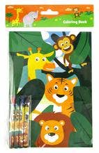 Tiny Mills – wholesale Målarbok - Barn och baby – Zoo Jungle Safari Djur Målarböcker med kritor Party11