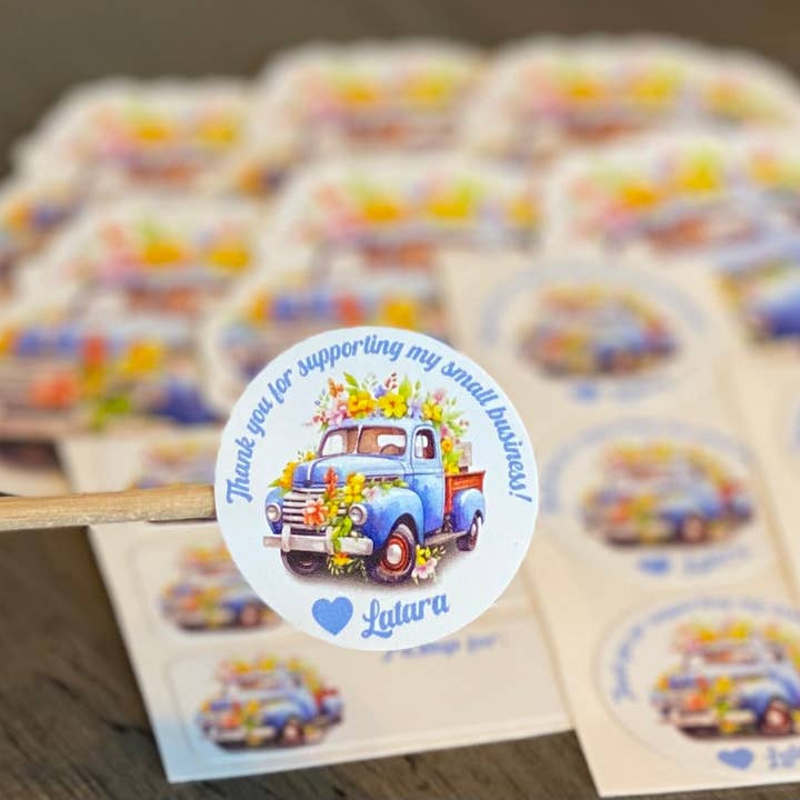 Stickers "Thank You" April Truck Customized (60) for wholesale by KL Design Works