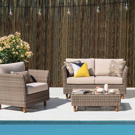 Orlando 4-Piece Wicker Sofa Set for wholesale by Outdoor-USA®