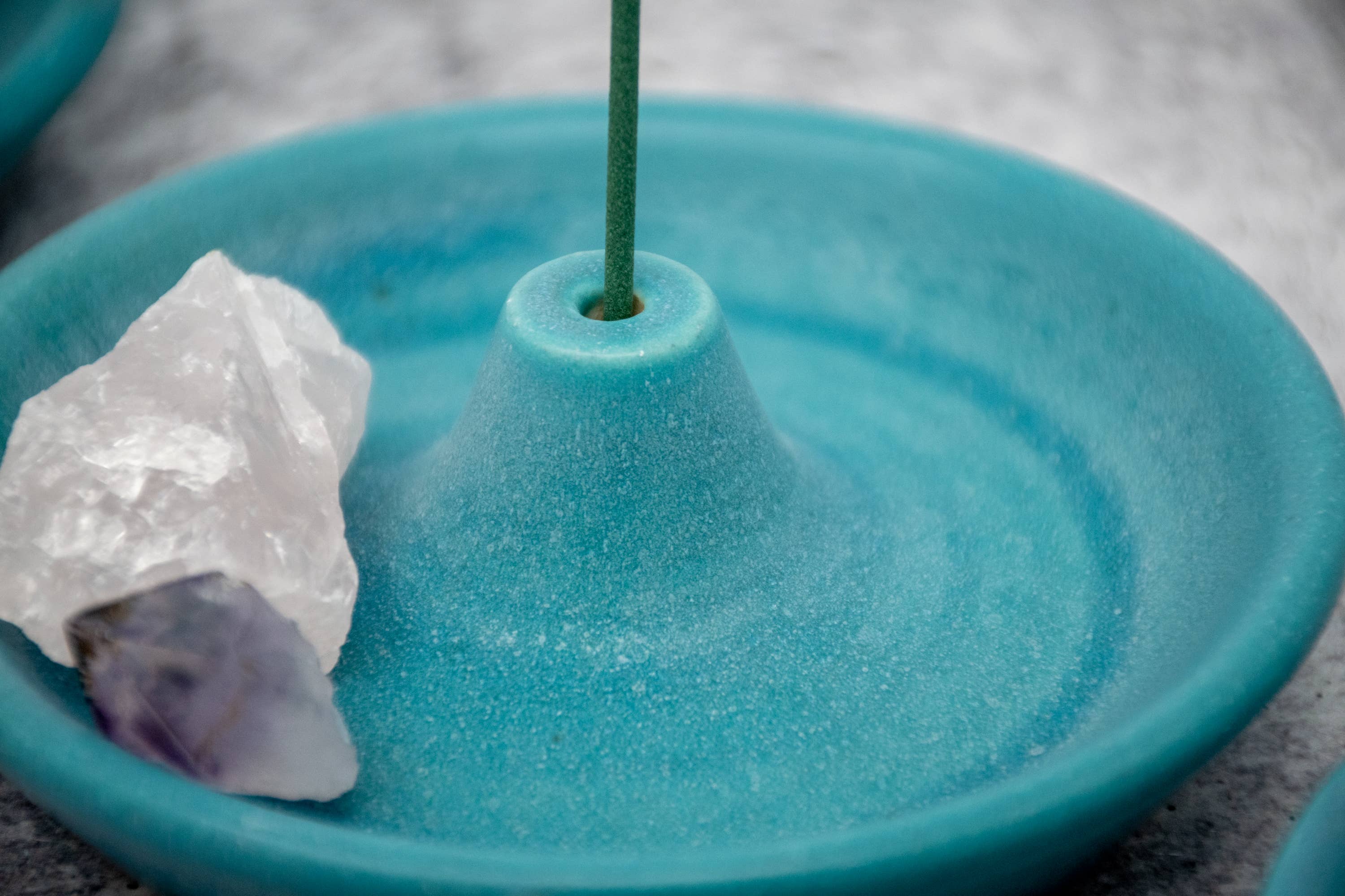 Pamela Ceramics - Wholesale Incense Holder - Incense Holder in Turquoise Crystal Glaze7