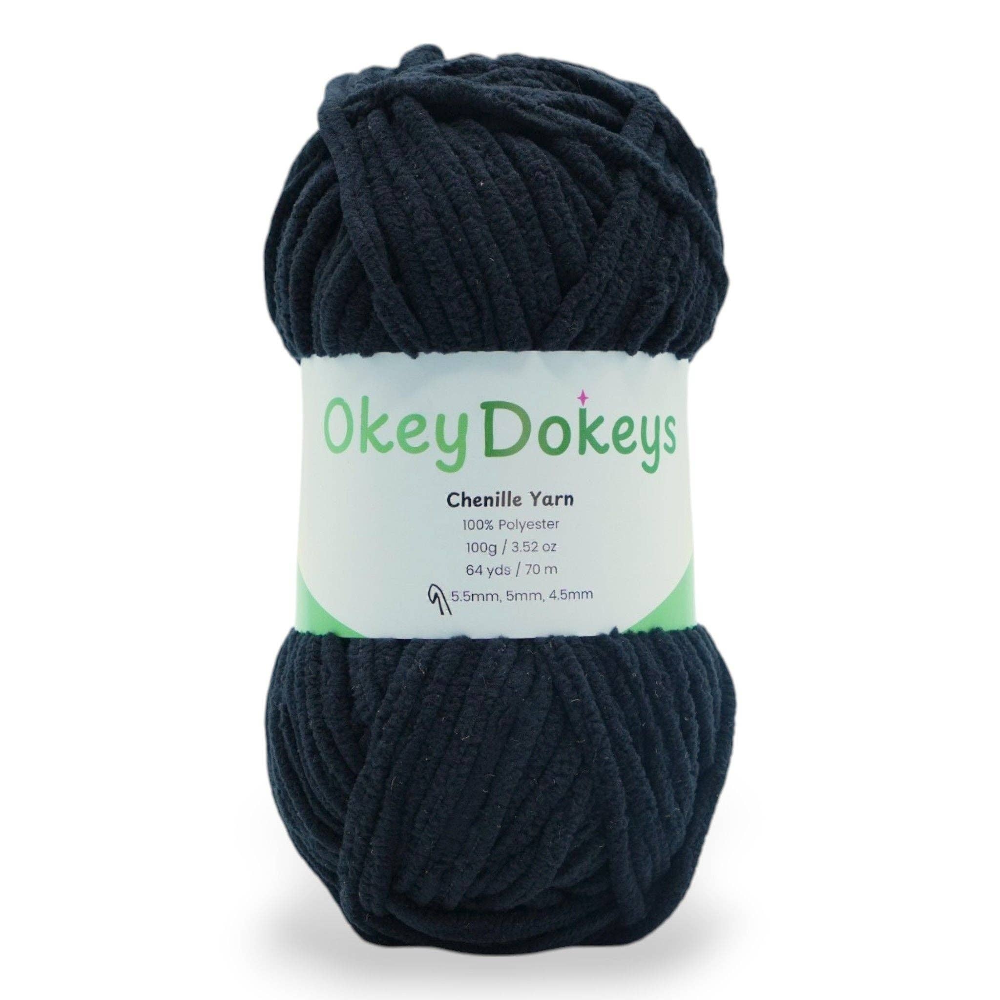 Okey Dokeys - Vente Fils à tricoter - Fil chenille - #6 Super épais - Écheveaux de 100g22