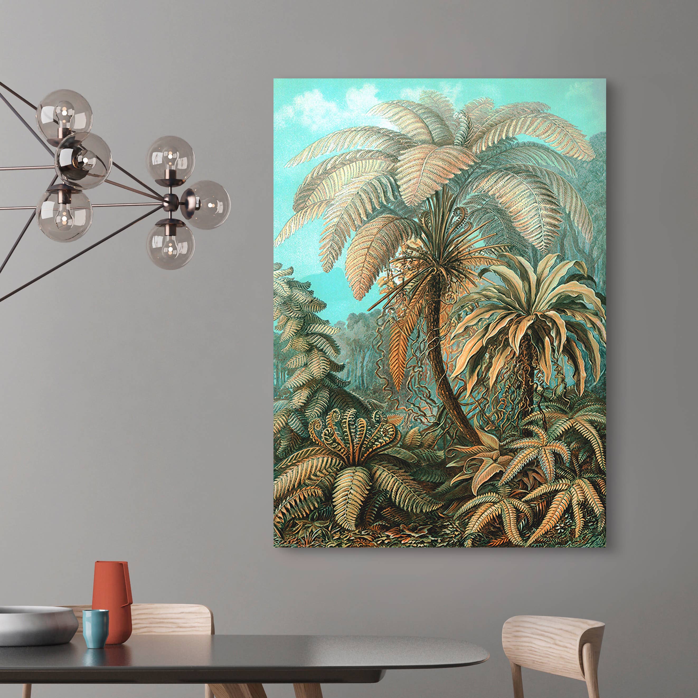 Selected Artworks Italia - Venta al por mayor Ilustración - Pintura botánica, impresión sobre lienzo: Ernst Haeckel, Filicinae2