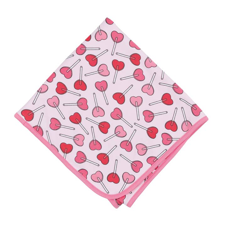 Sweetheart Pops Receiving Blanket for wholesale by Magnolia Baby