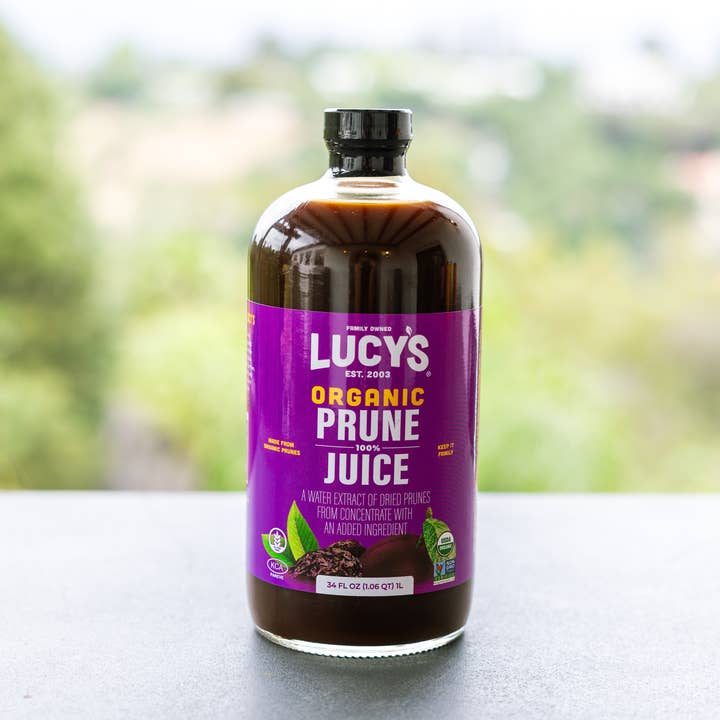 Lucy's - Wholesale Fruit Juice - Lucy's Family Owned - Organic Prune Juice 34oz.5