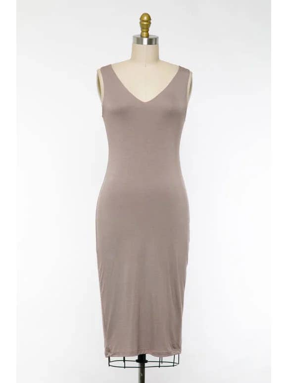 Final Touch - Wholesale Dress - Women's - Double Layer Bodycon Dress - D1600314