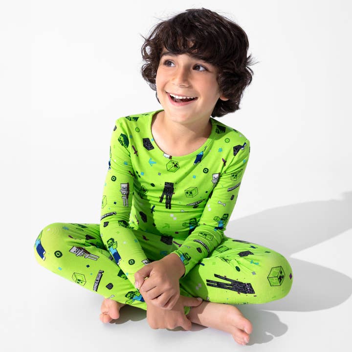 Bellabu Bear - Wholesale Sleepwear Set - Kids - Minecraft Mob Squad Bamboo Kids Pajamas2