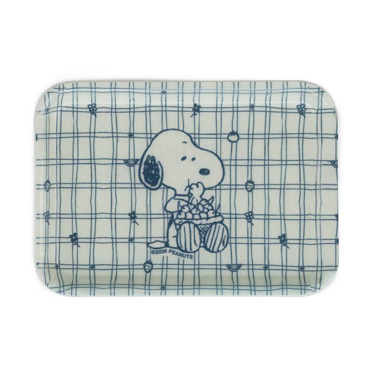 3P4 x Peanuts® - Snoopy Cherry Basket Vintage-Style Tray for wholesale by Three Potato Four