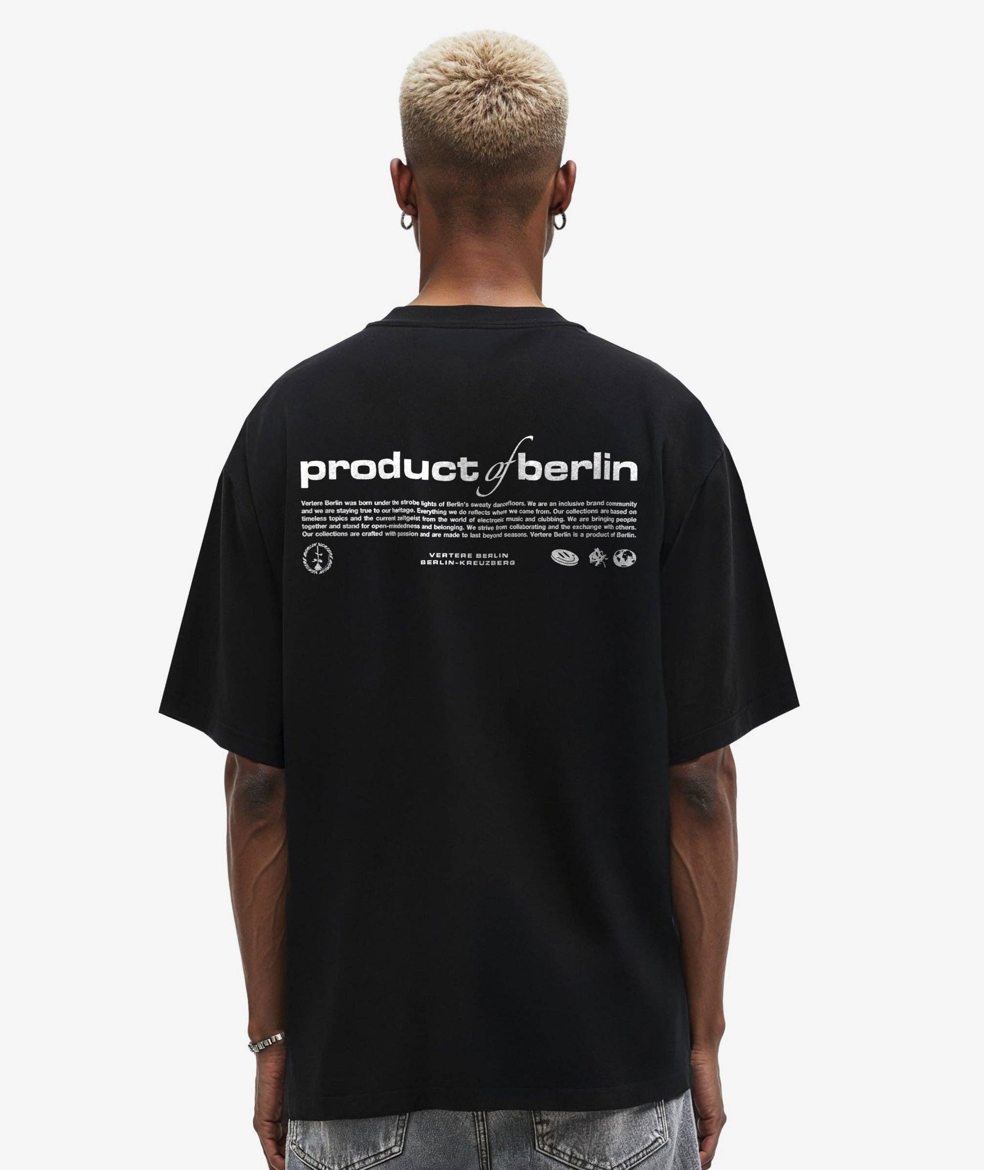 PRODUCT OF BERLIN T-SHIRT - BLACK for wholesale on Faire3