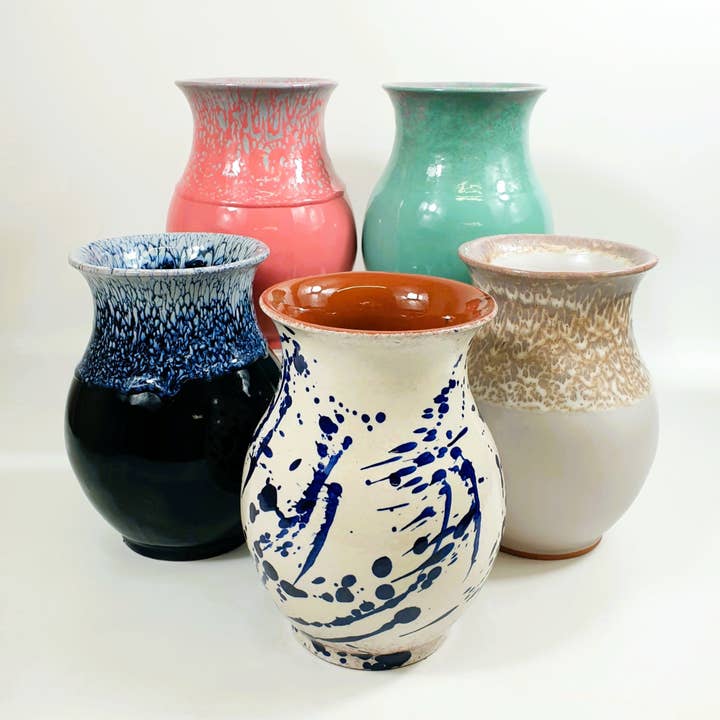 Spaans handgeschilderde vaas van 21 cm voor wholesale door Jarapa