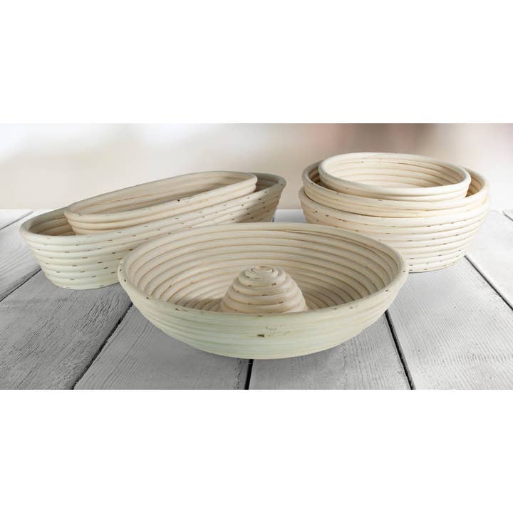 Port Style Enterprises Canada - Wholesale Bread Pan - BANNETON Eddingtons Round Angled Basket Ø10x3"