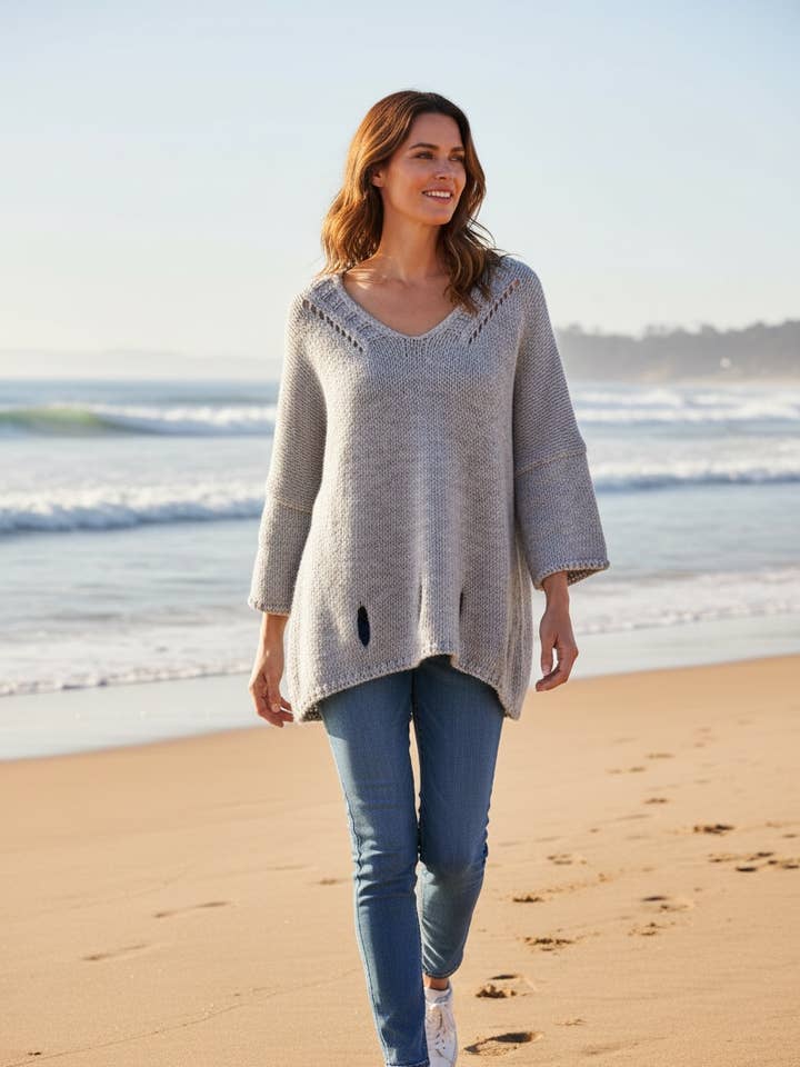 SWEATER 0860 FALL WINTER CLOTHING ALPACA for wholesale by LINEN & COTTON HOUSE