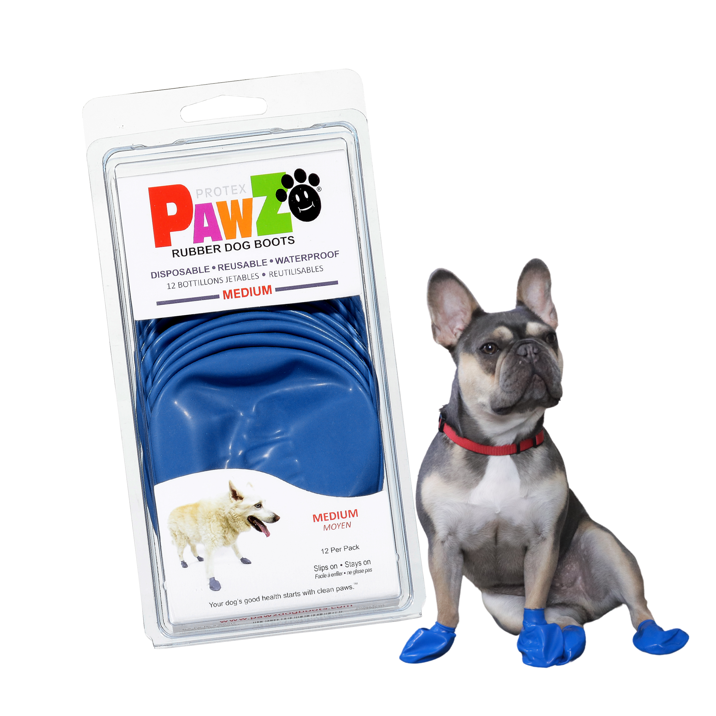 Downtown Pet Supply – wholesale Pet paw protection – PawZ Rubber Dog Boots, 12 Boots55