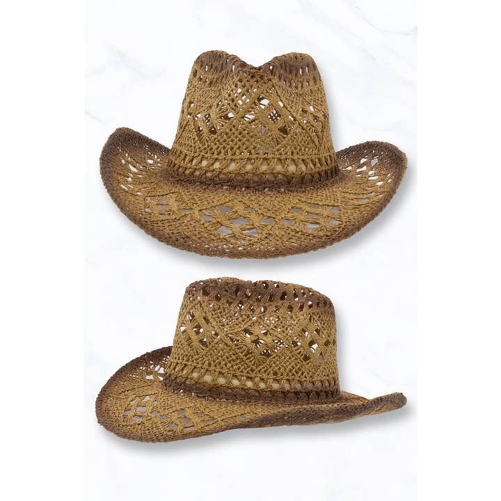 Suzie Q USA - Wholesale Straw Hat - Women's - Woven Straw Cowboy Hat