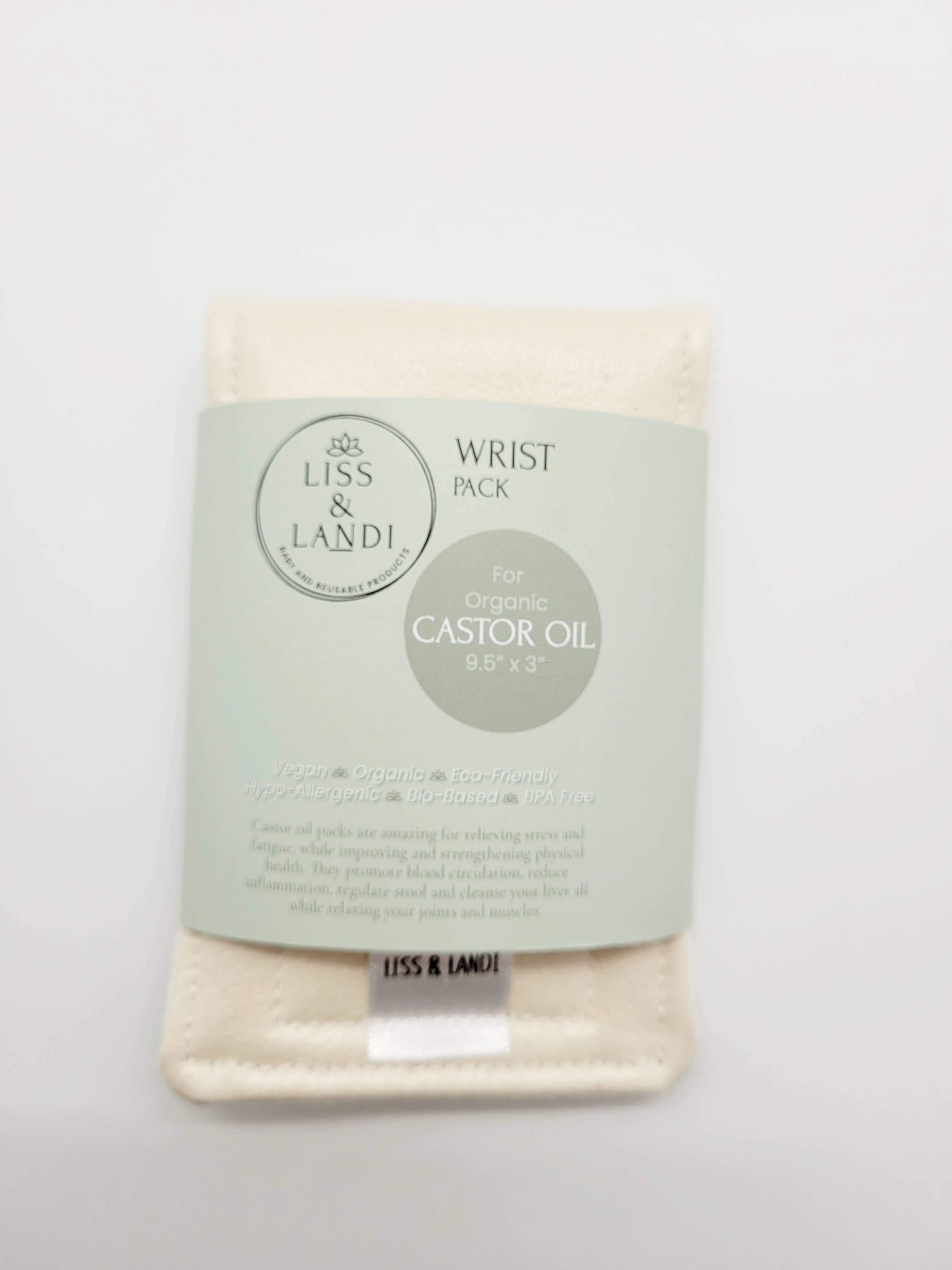 LISS & LANDI - Vente Disque de coton - Pack pour huile de ricin biologique, poignet6