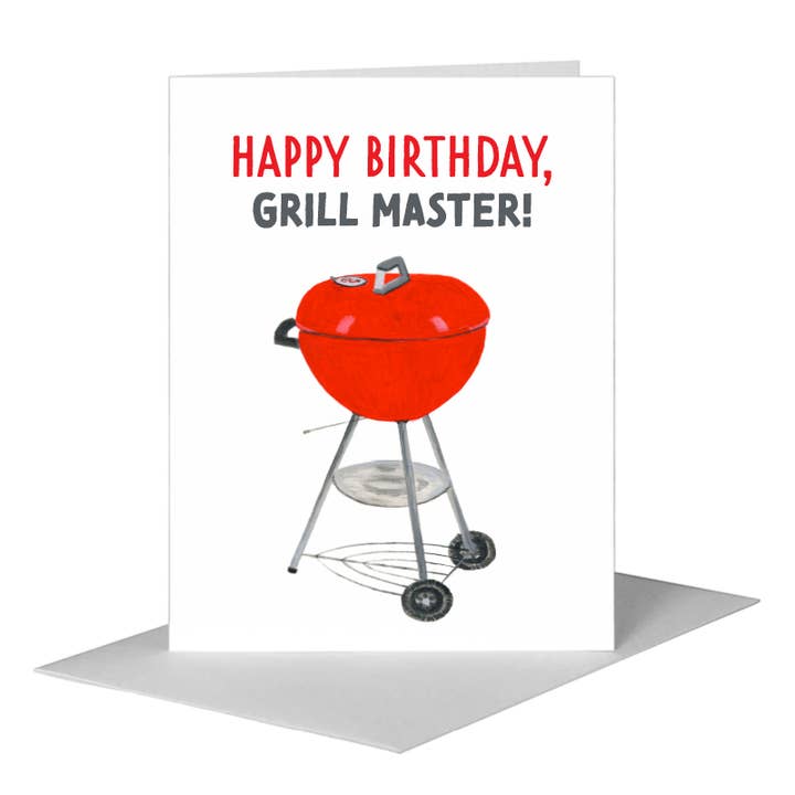 Printed Canvas - Wholesale Birthday Card - Grill, Greeting Card (8593E)
