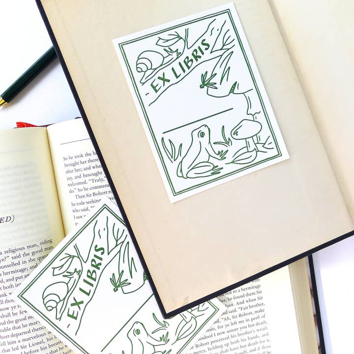 Ex-libris de crapaud pour la vente par Middle Dune
