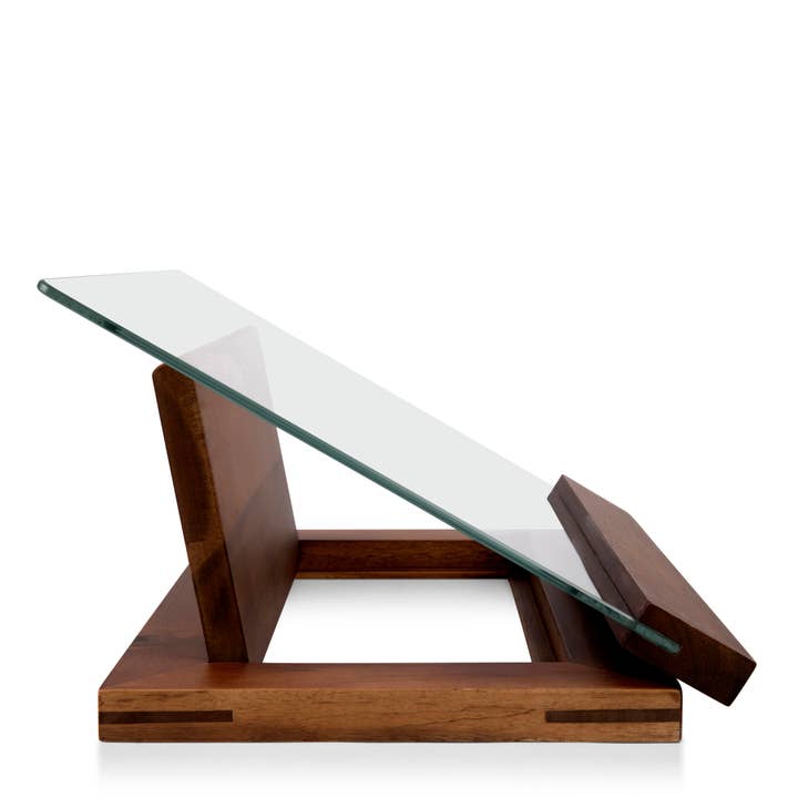 Picnic Time Family of Brands - Wholesale Book Stand - Fabio Viviani - Prodigio Cookbook Stand with Tempered Glass