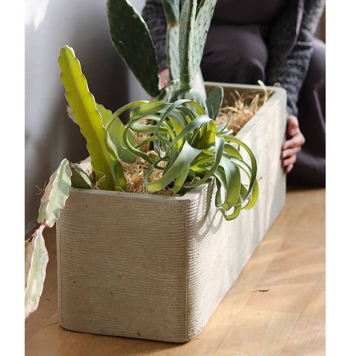 Rustic Reach - Wholesale Planter Box - Modern Rectangular Textured Planter9