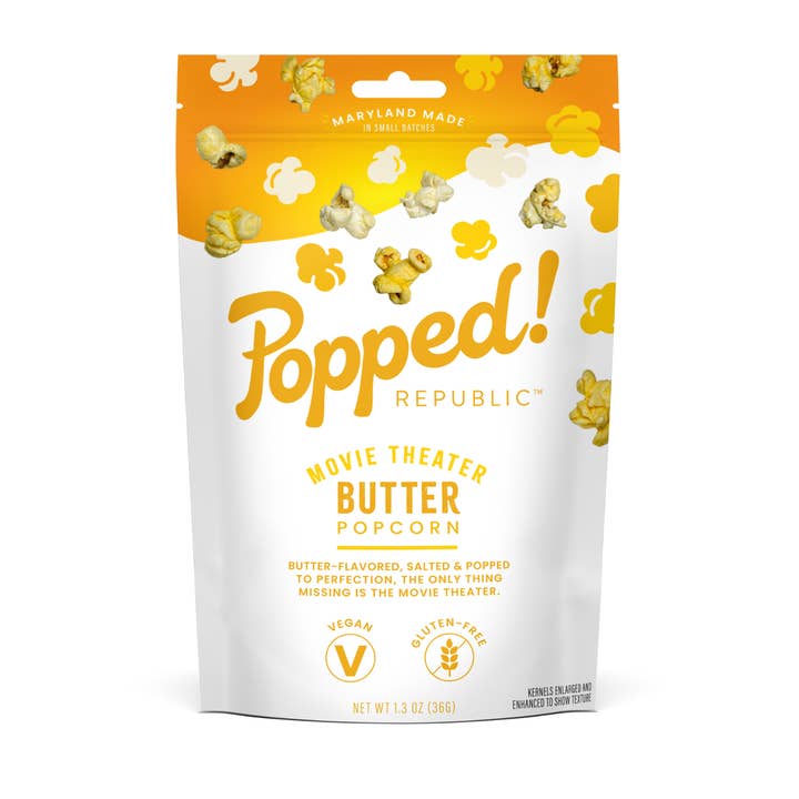 Popped! Republic - Wholesale Popcorn - Gourmet Popcorn in Small Stand Up Pouches