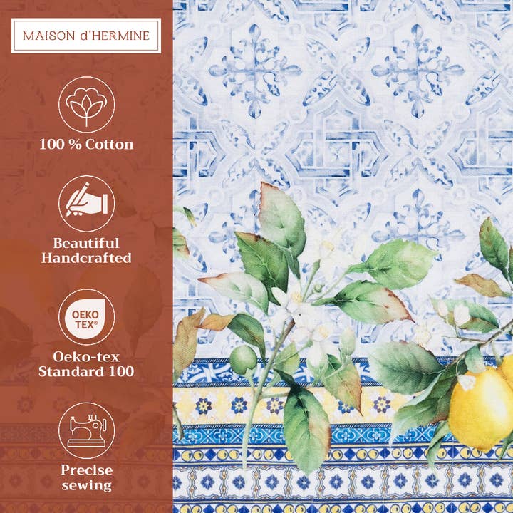 Maison d'Hermine - Wholesale Placemat - Citrus 100% Cotton Placemats 13" X 19" - Set Of 4