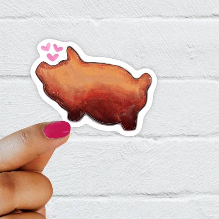 Marranito Pan Dulce Waterproof Vinyl Sticker for wholesale by Quirky Latina Co