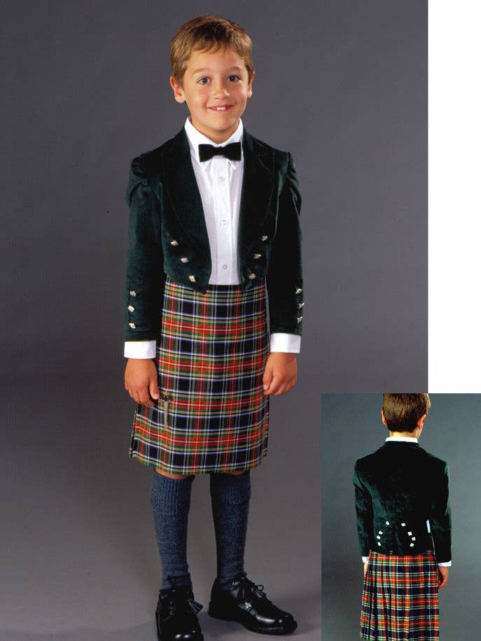 154 Child's Scottish Kilt & Jacket - Sewing Pattern for wholesale by Folkwear