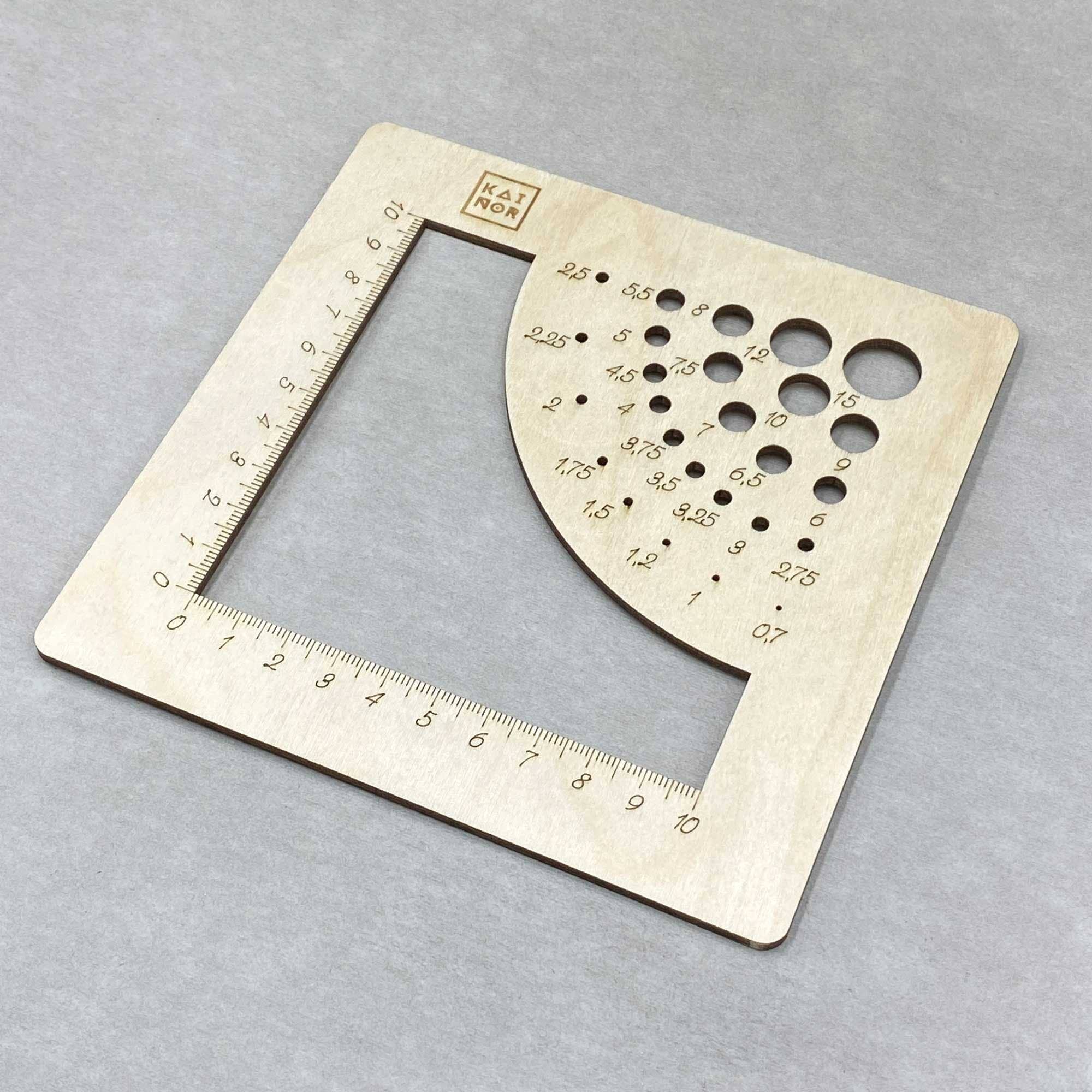 Kainor – wholesale Knitting/Crochet Supplies – Knitting And Crochet Gauge Ruler, Measuring Frame1