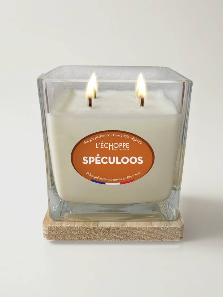 Speculoos - Scented candle 400g for wholesale by L'Échoppe Buissonnière