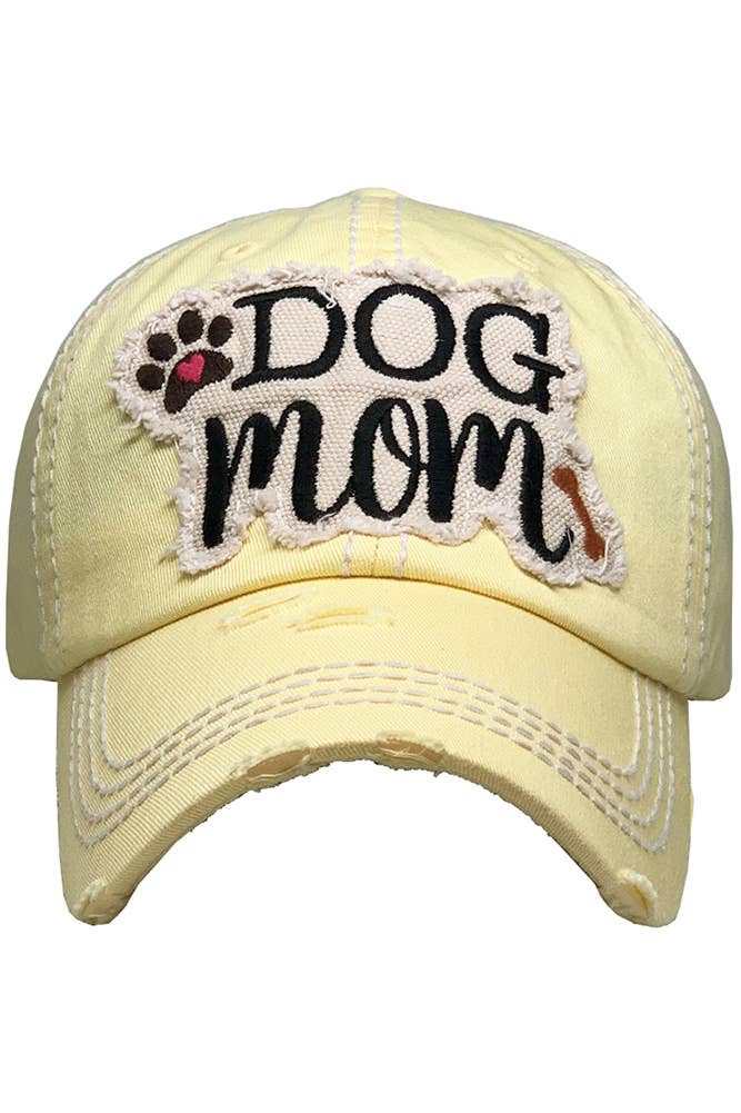 Hana – wholesale Baseballkeps - Dam – DOG MOM keps med vintagepatch och sliten look12