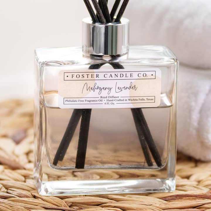 Mahogany Lavender 4 Fl. oz. for wholesale by Foster Candle Company LLC