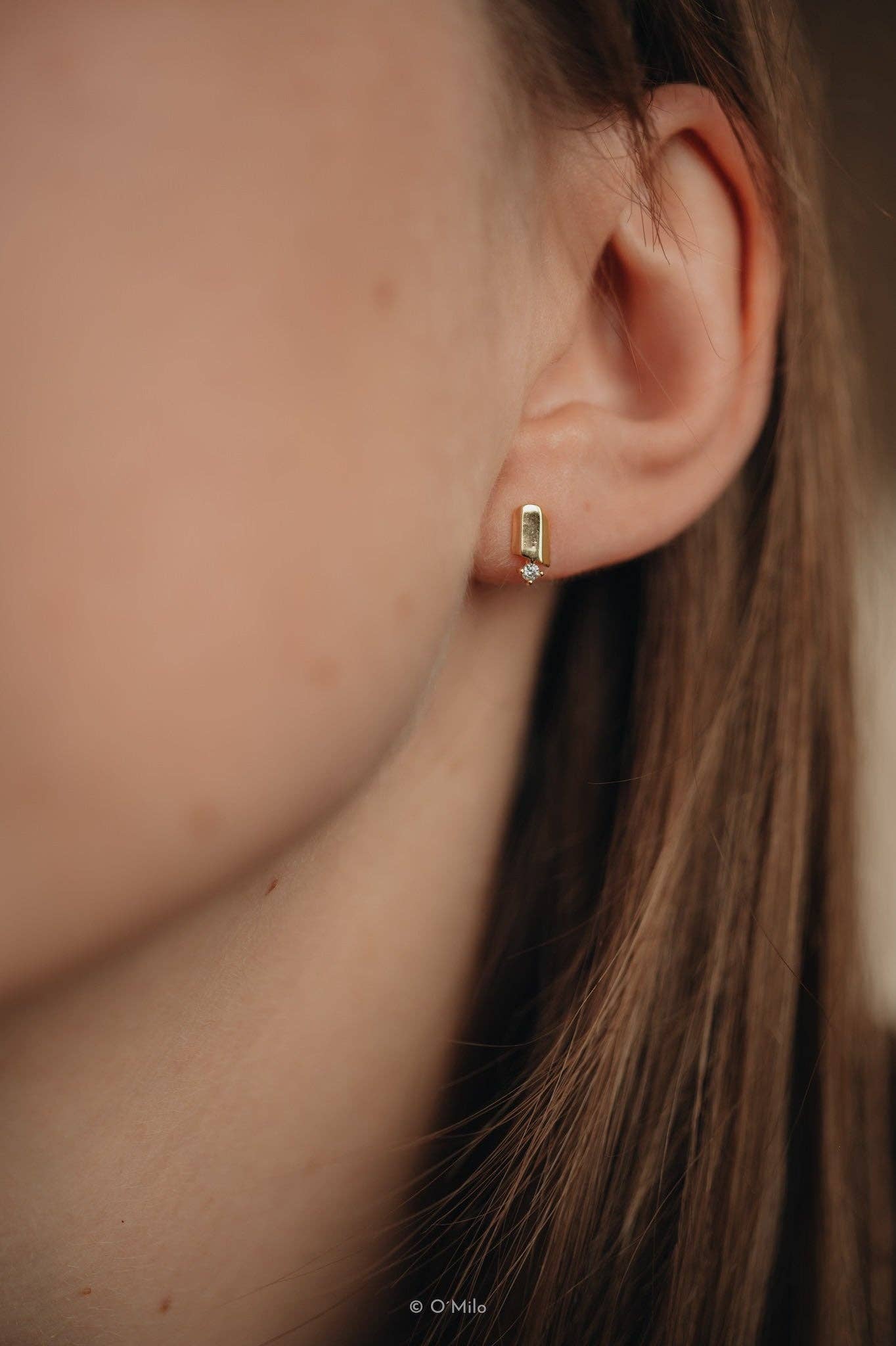 O'Milo – Engroshandel Ørestikkere – Golden Ember øreringe, Mia3