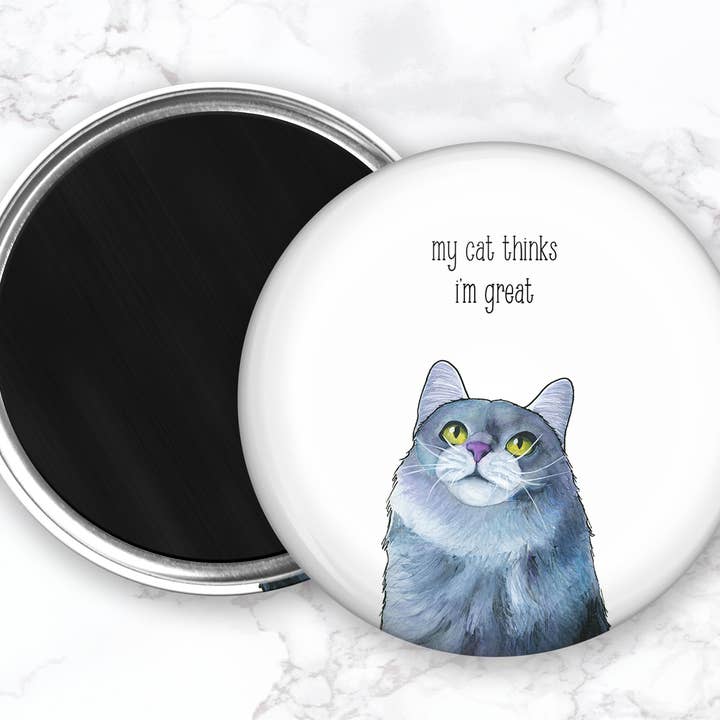 O meu gato acha que sou ótimo íman 3" por atacado de Alasse