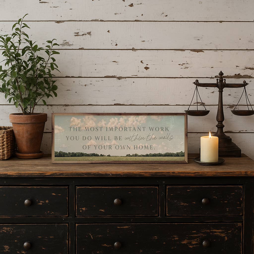 Kendrick Home - Wholesale Wood Wall Art - The Most Important Work1