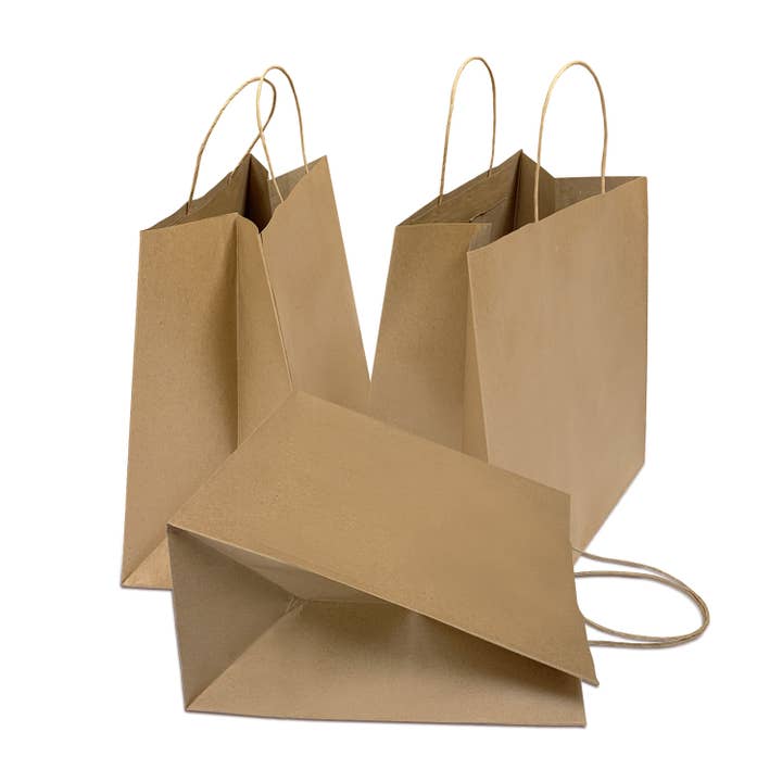 Kis Paper - Wholesale Gift Bag - Bistro 10x6.75x12 Kraft Paper Bag Twist handles2