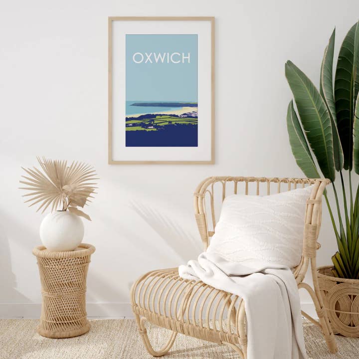 Oxwich Bay for wholesale by Travel Prints Wales