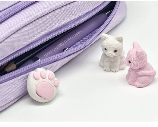 K-Wonderland - Vendita all'ingrosso Gomma da cancellare - Set di Scatole a Sorpresa - Gomma da Cancellare Casuale Ricompensa del Gatto5