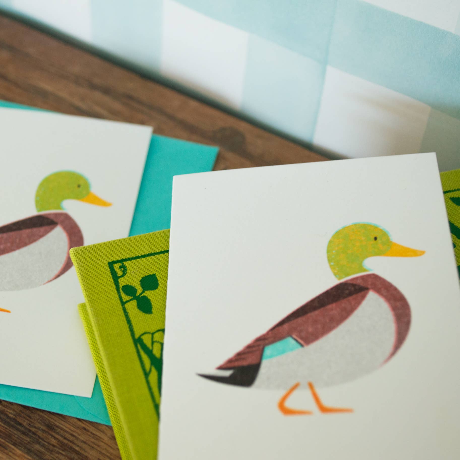 Bobbie Print - Wholesale Birthday Card - Mallard Duck Mini Greeting Card 1