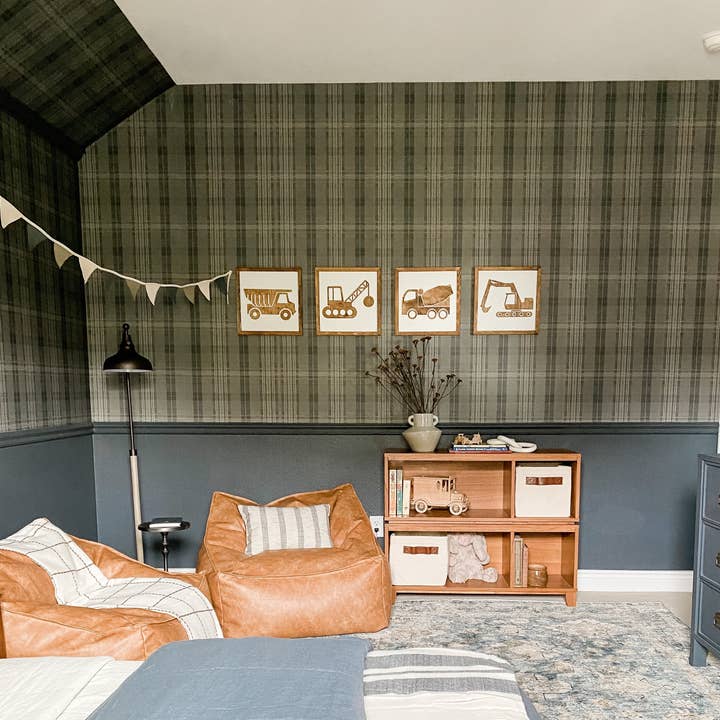 Nail and Hook Laser Cut Home Decor - Wholesale Sign - Construction Truck | 14x14 inch Wood Sign | Construction Room Decor | Construction Truck Bedroom10