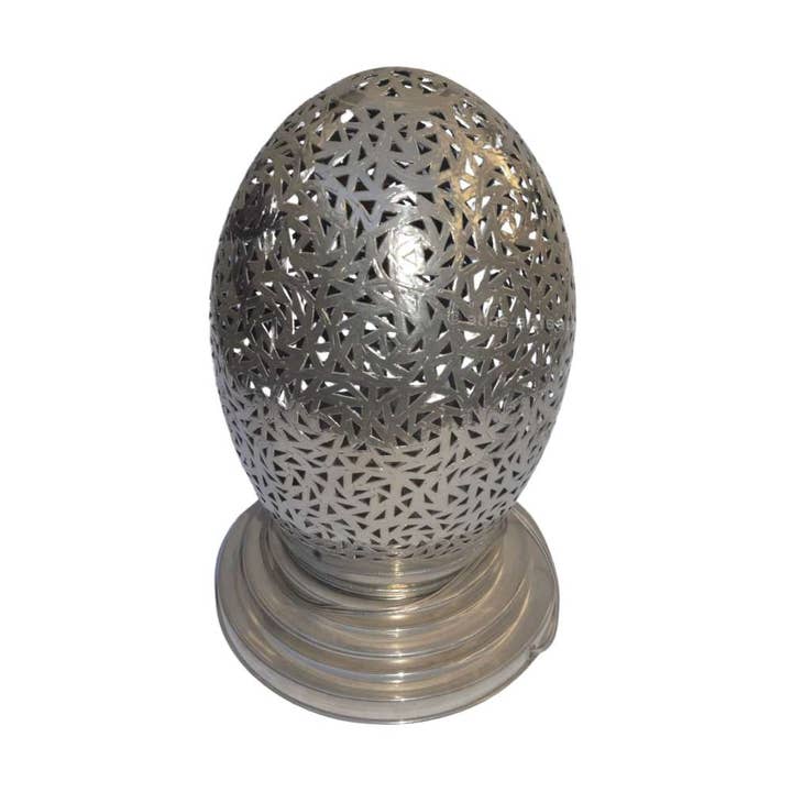 Luce notturna a forma di uovo per la vendita all'ingrosso da parte di Atlas artisan