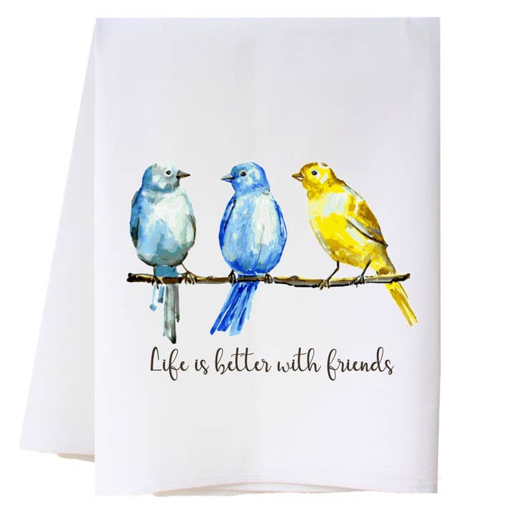 Life Is Better With Friends Kitchen Towel for wholesale by Cora & Pate