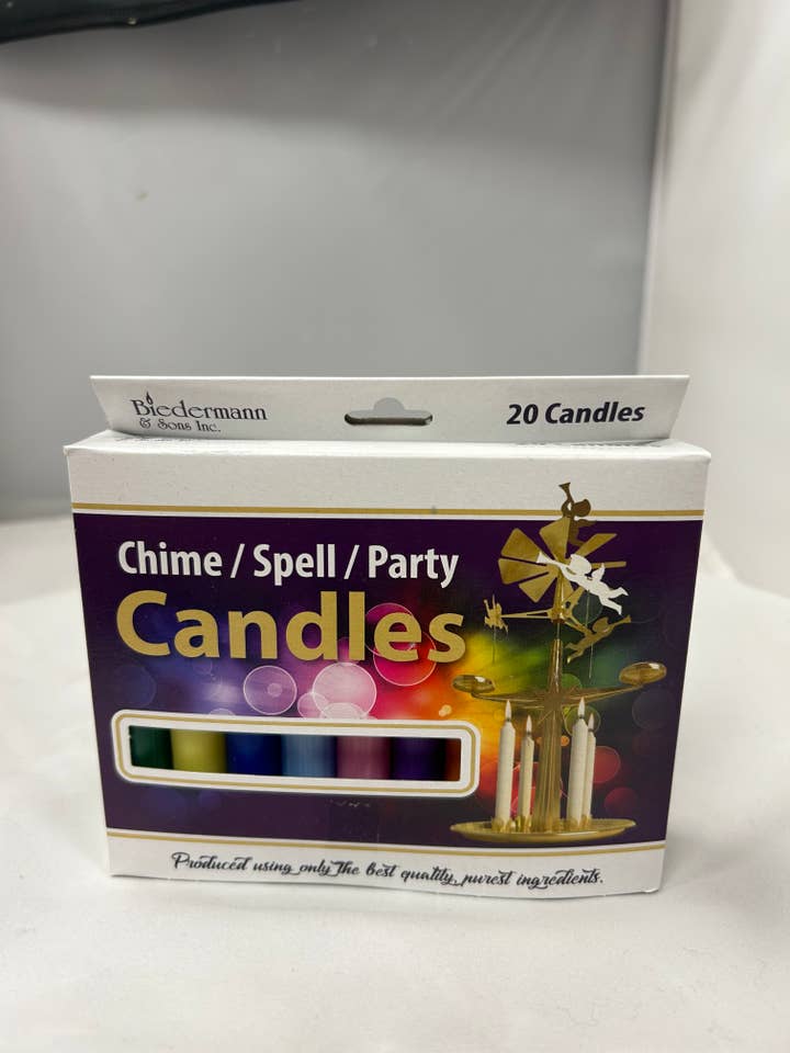 C1123ca Asst. Chime Candle- Case Pack of 40 Boxes of 20 for wholesale by Biedermann & Sons