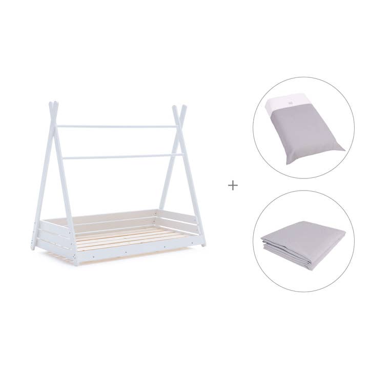 Alondra Baby – wholesale Säng - Barn och baby – Montessori stuga-säng 70x140 cm med Carezza textil