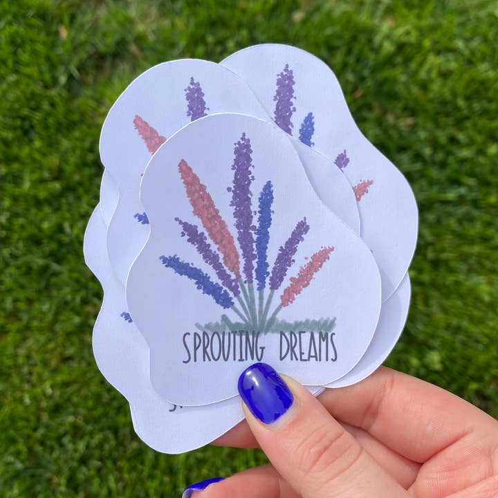Sprouting Dreams Sticker for wholesale by Hand Drawn by Gabi