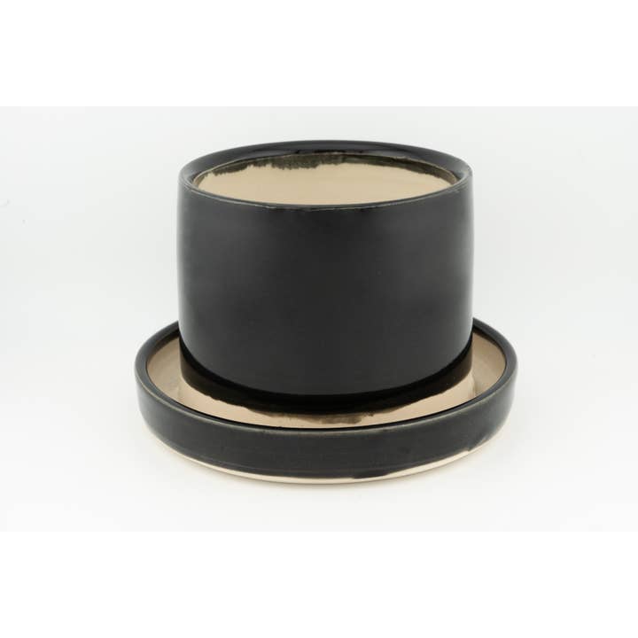 Swan City Ceramics - Wholesale Plant Pot - 4" x 4" Planter attached base drainage, Handmade Ceramic5