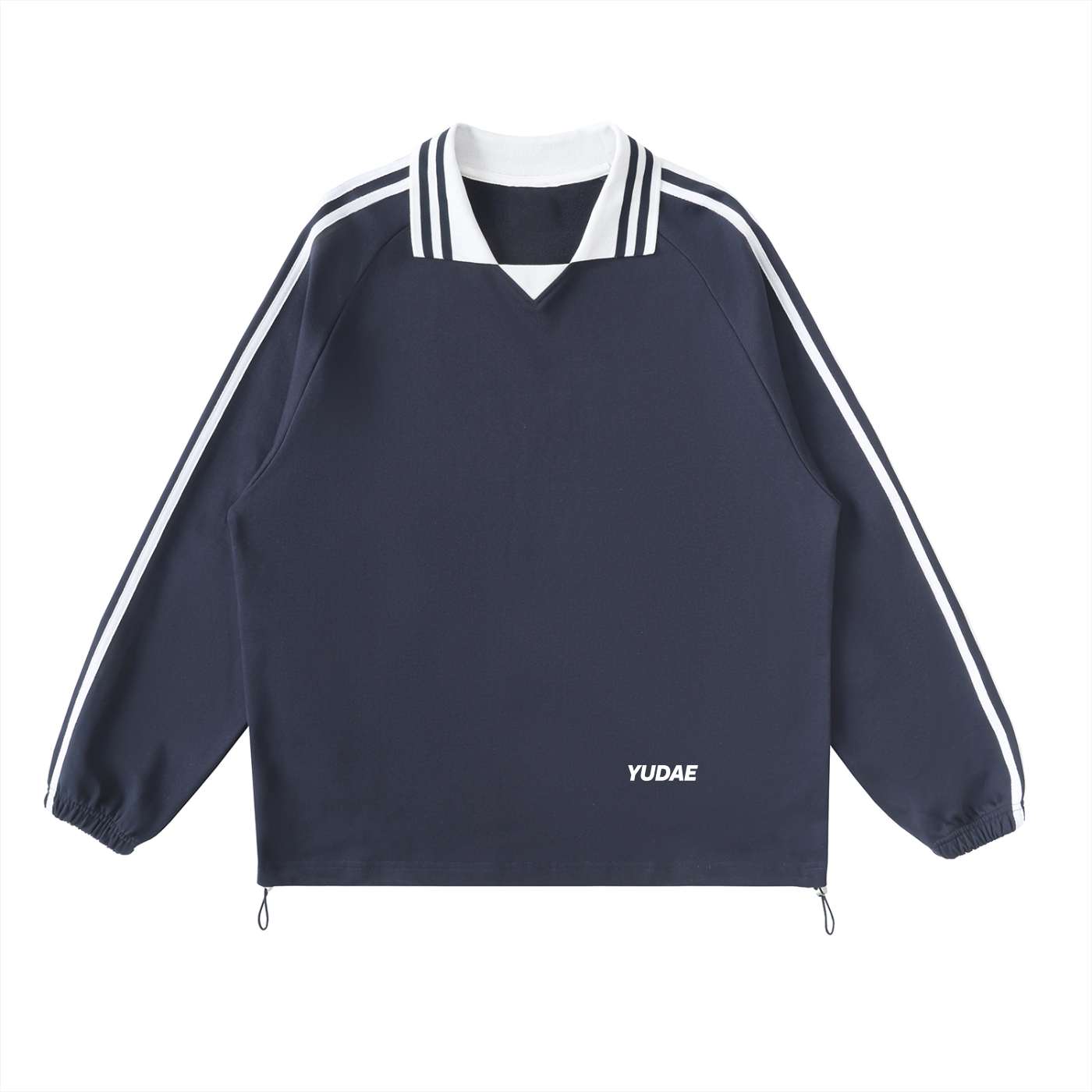 YUDAE - Wholesale Sweatshirt - Unisex - Contrast Striped Lapel Collar Sweatshirt6