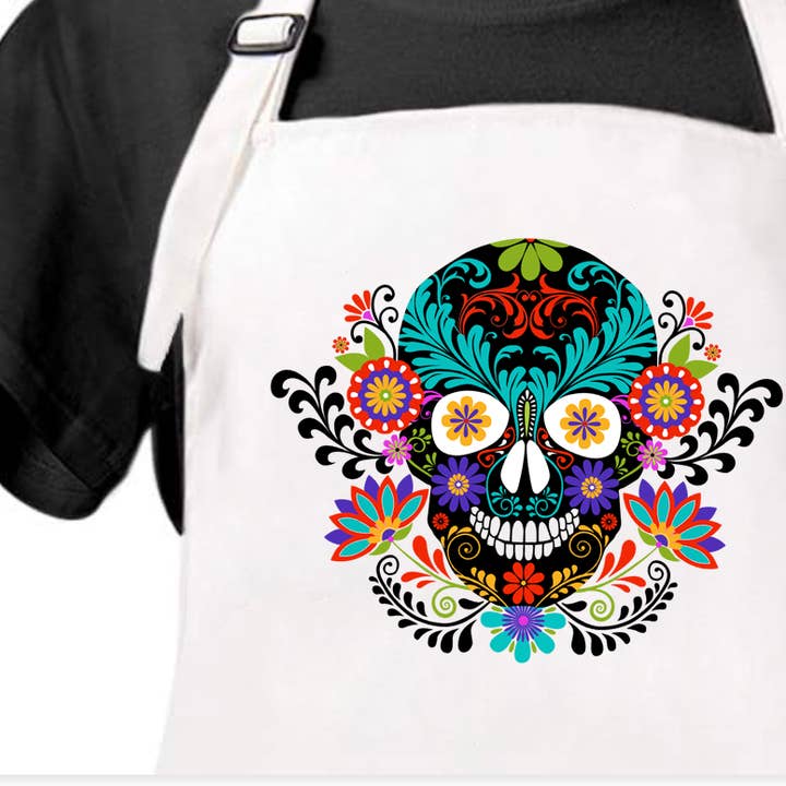M Design Studio Gifts - Wholesale Apron - Sugar Skull Apron