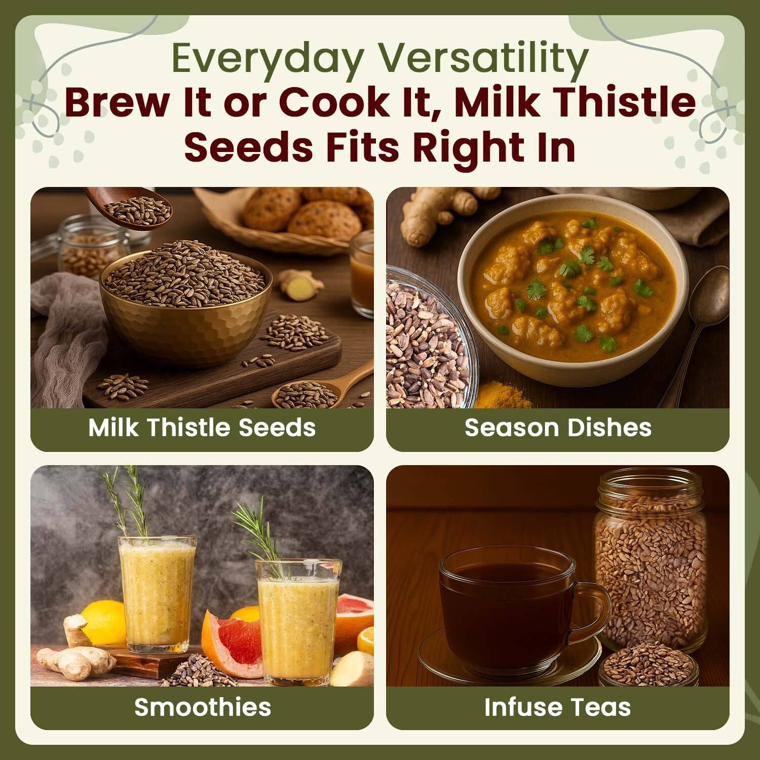 Organic Way LLC - Wholesale Plant Seeds - Organic Milk Thistle Seeds Whole6