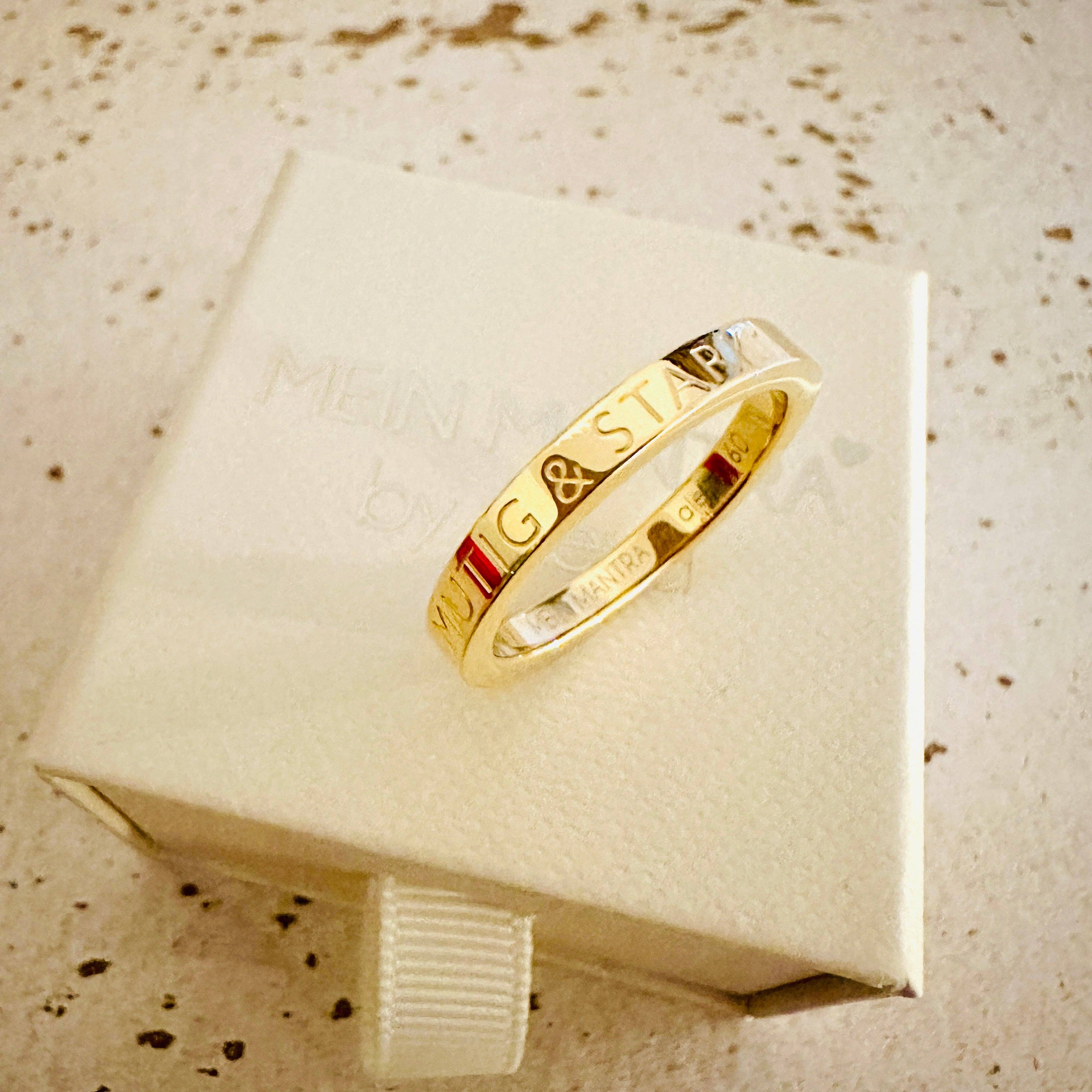 Mein Mantra - Wholesale Band/Stacked Ring - Mantraring - BRAVE & STRONG