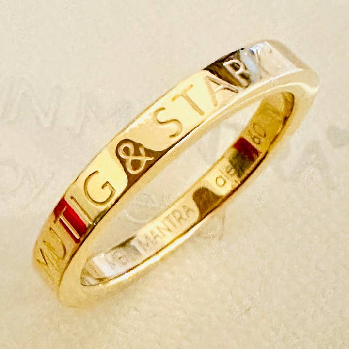 Mantraring - BRAVE & STRONG for wholesale by Mein Mantra